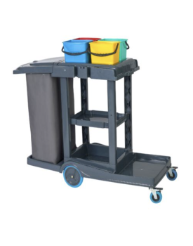 TROLLEY ΜΕ ΣΑΚΟΥΛΑ ΑΠΟΡΡΙΜΑΤΩΝ & ΡΑΦΙΑ